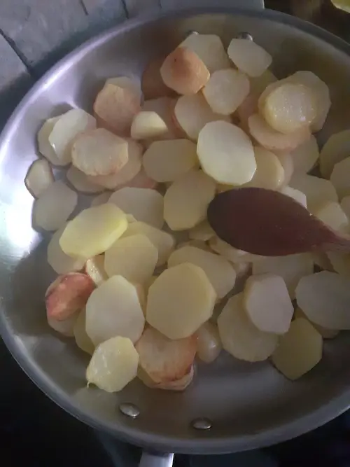 5 mélanger pommes de terre